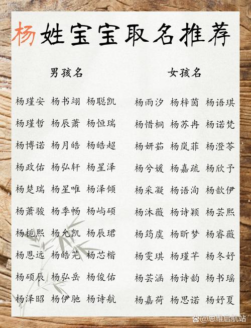 郎姓和杨姓结合取名女孩_杨姓朗朗上口的名字_姓郎的女孩名字洋气