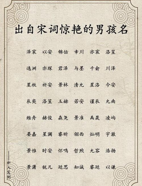 古寺词取名男孩_宋词起名豪放派_宋词男孩名字