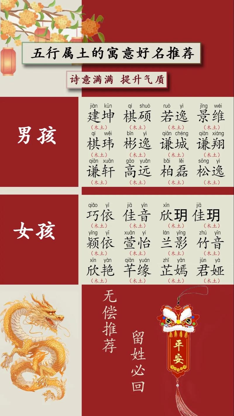 五行属土字大全_属土寓意好的字_五行属土缺金取名女孩名