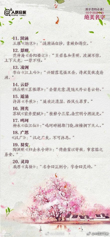取名字中字辈女孩_20后新生儿爆款名字_梓睿梓晴名字排行