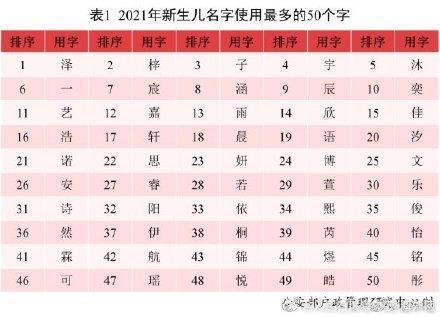 芮 取名男孩_2021年全国新生儿姓名报告_新生儿名字频率统计