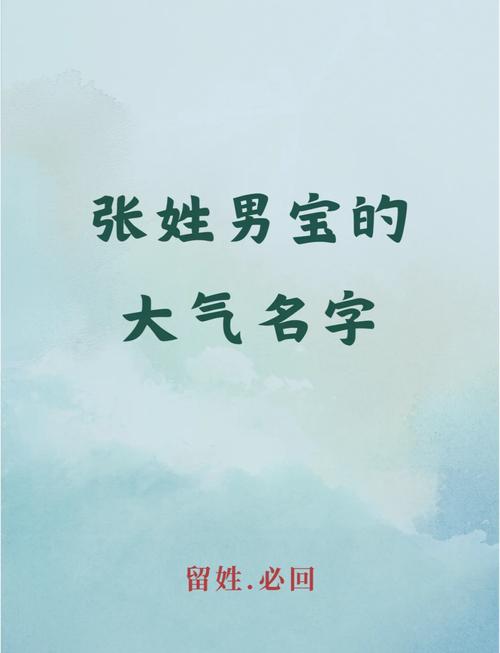 张姓男孩用连字取名_龙年张姓男孩名字大全_张姓男宝宝2024年好运名字