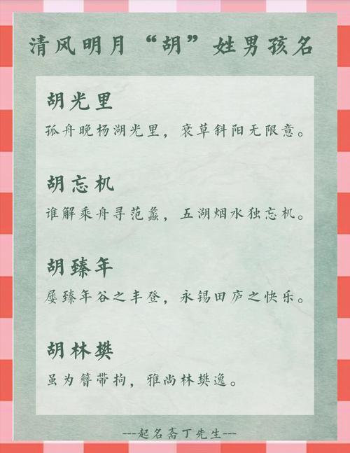 胡姓男孩高分名字推荐_胡翔睿名字寓意_姓胡男孩取名猪年