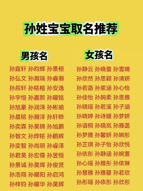 孙氏取名男孩小名_孙姓洋气男孩名字大全_2021孙姓男孩名字