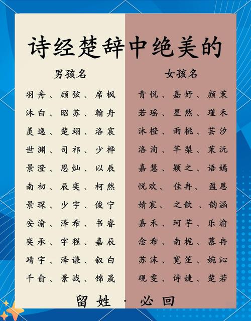 诗词男孩取名大全_楚辞诗经男孩名字推荐_诗经楚辞男孩取名技巧