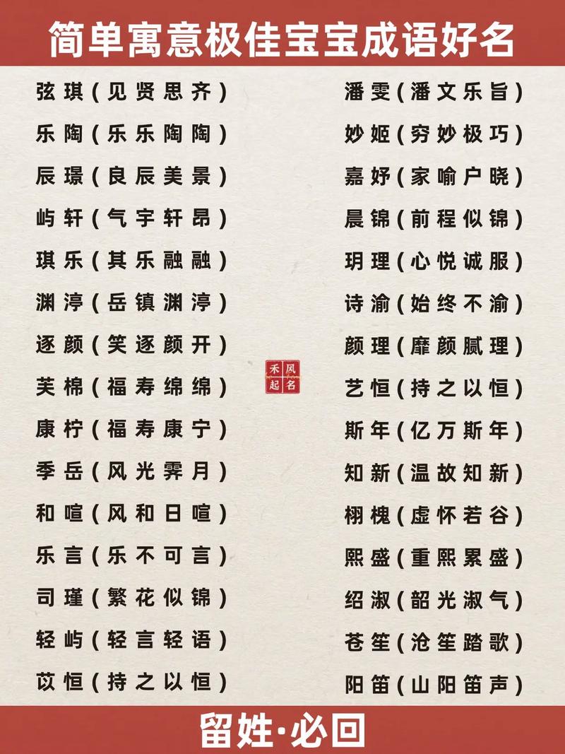 可取名字的四字成语男孩_单个成语取名方法_成语取名技巧