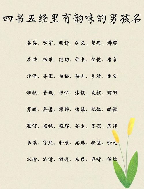 四书五经男孩名字_靖取名字适合男孩名字_四书五经起名
