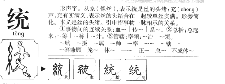 统字含义及统字来源演变
