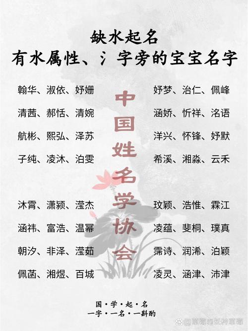 五行缺水男孩名字推荐2023_男孩五行缺水取名字_五行起名字技巧