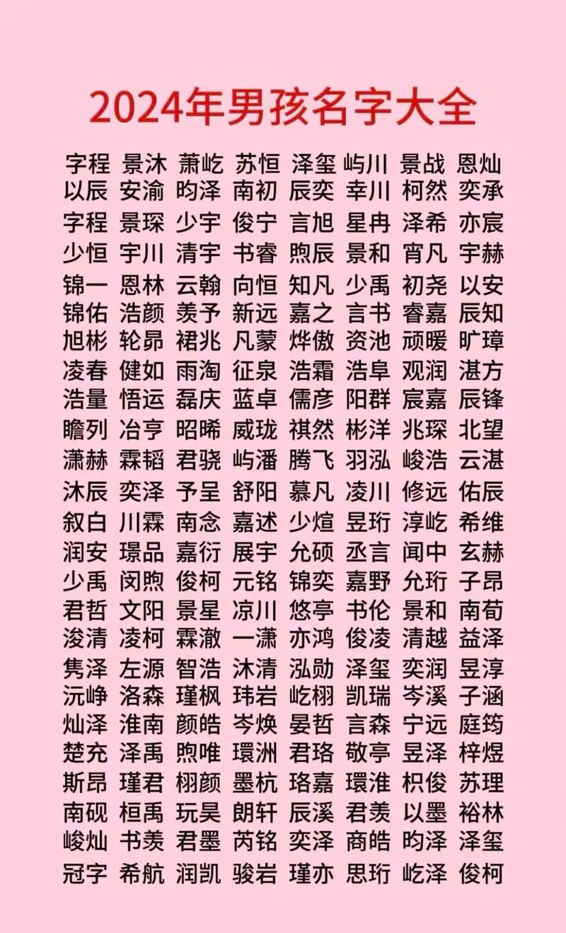 鼠年十月出生的男孩取名_2024年10月最旺男孩名字_最吉利男孩名字推荐