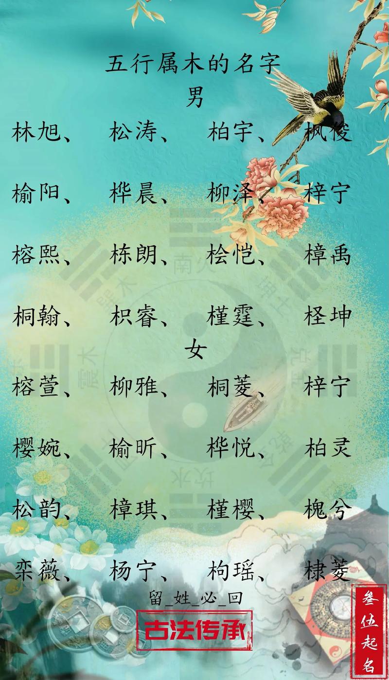 八字喜木女孩子名字_数字取名女孩_五行缺木起名参考