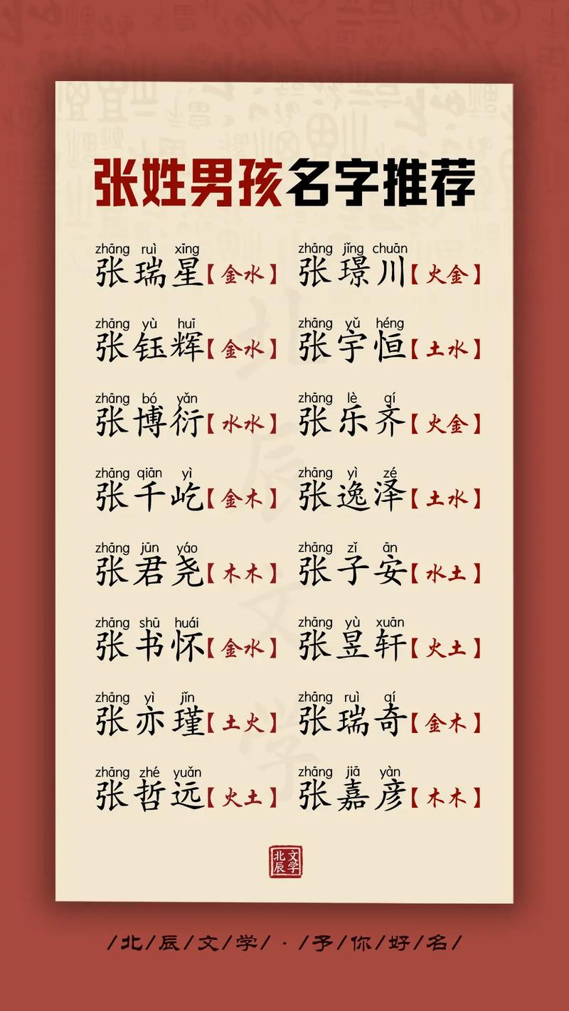孩子取名男孩大全_张姓男孩起名大全_张姓男孩名字推荐