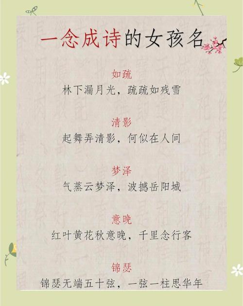 独字取名女孩取名_女孩名字整体搭配技巧_女孩古诗词起名