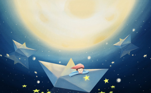 起名-卡通-男孩和女孩,