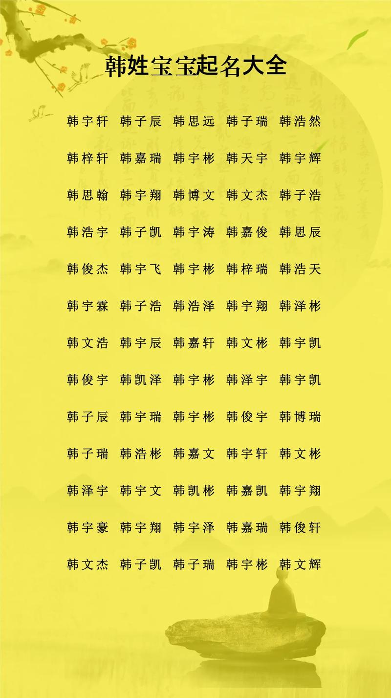 韩姓2022属虎男孩最佳用字_贺字取名男孩虎年_韩姓男孩起名大全精选2022