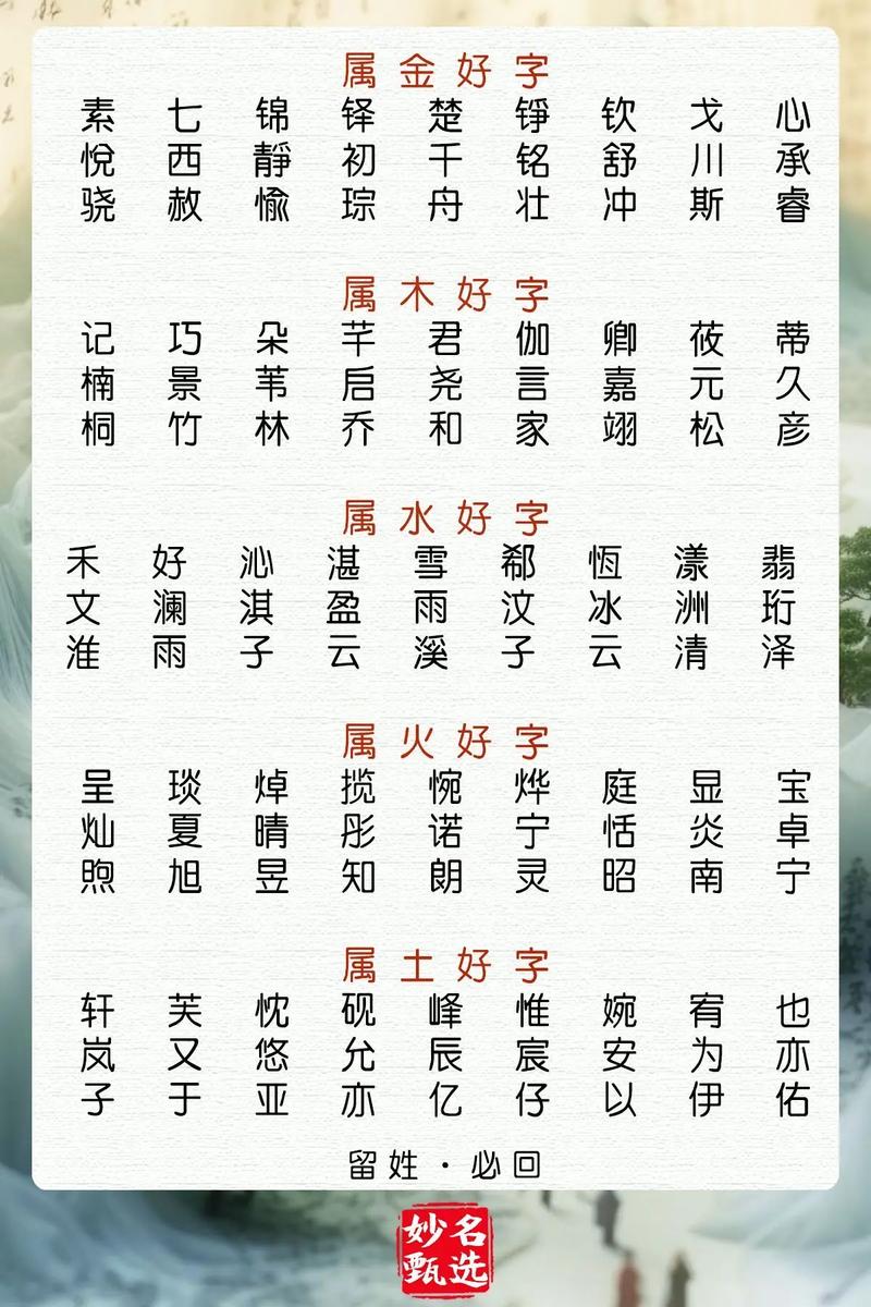 金木水火土取名技巧_男孩取名字寓意贵气洋气_五行取名男孩女孩名