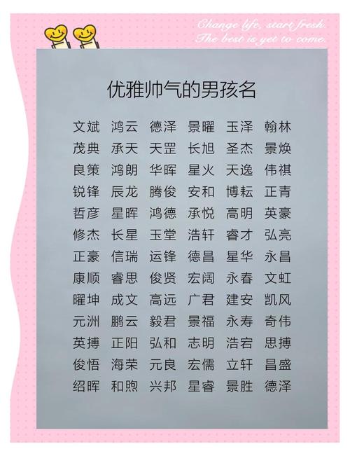 大气阳光男生名_阳刚大气男孩名字_取名男孩叫什么名字好