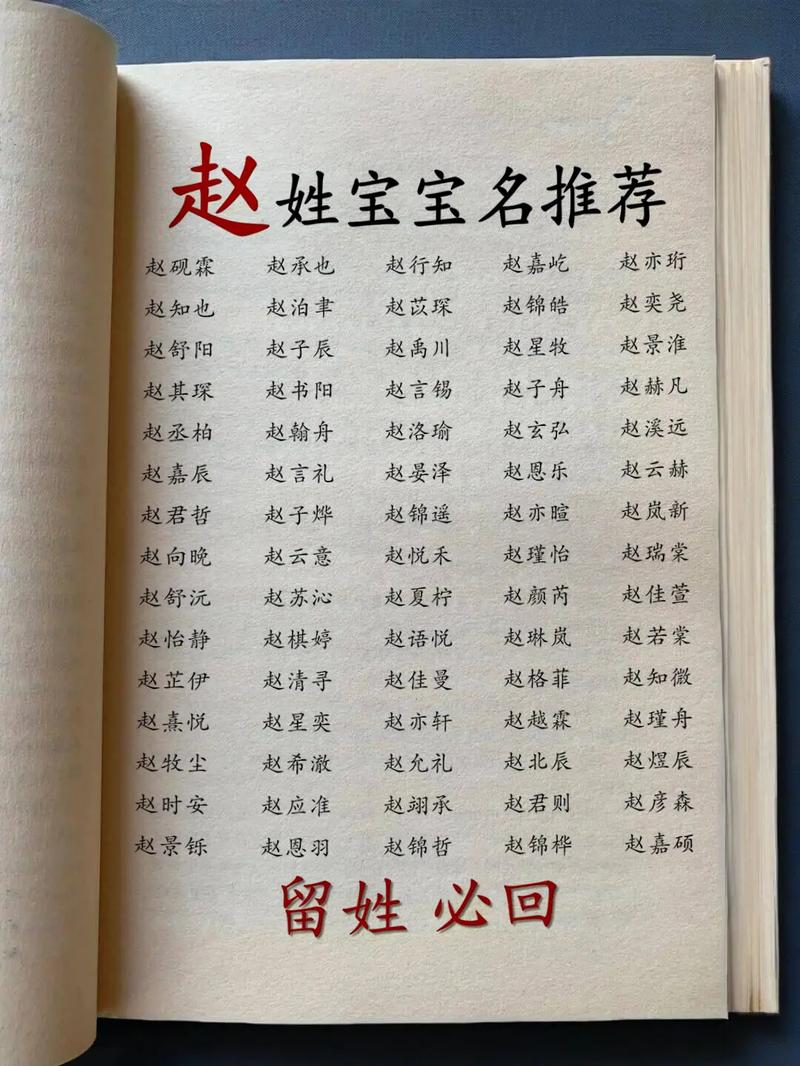 属龙赵姓男孩名字推荐_赵姓龙年宝宝取名_男孩取名赵国