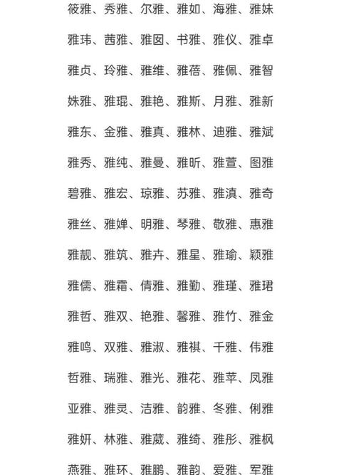 雅字是什么意思起名_雅字搭配的名字_玡字取名寓意女孩