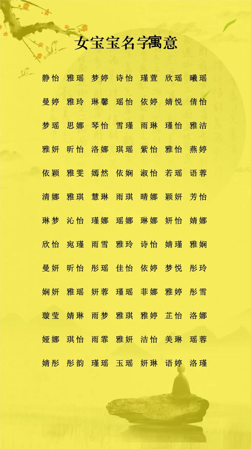 大方动人的女宝宝名字案例分析_雅楠名字解析_教取名字女孩