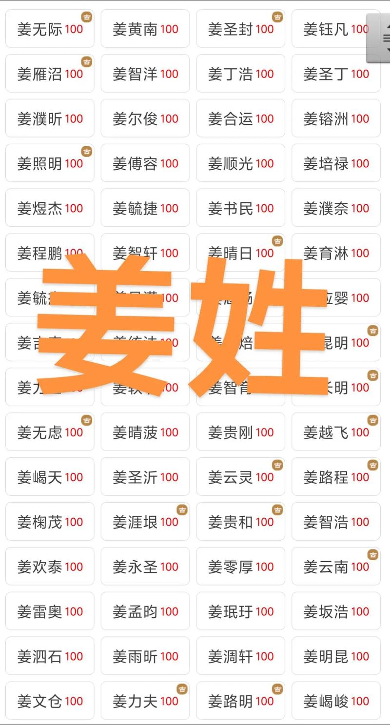 姜姓男孩取名带轩字的字_姜姓男孩古风名字推荐_2024龙年姜姓男宝宝名字大全