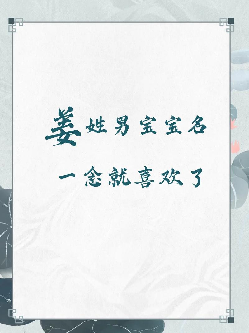 姜姓男孩阳刚霸气名字_姜昊天姜震宇姜浩然_姜姓男孩取名带轩字的字