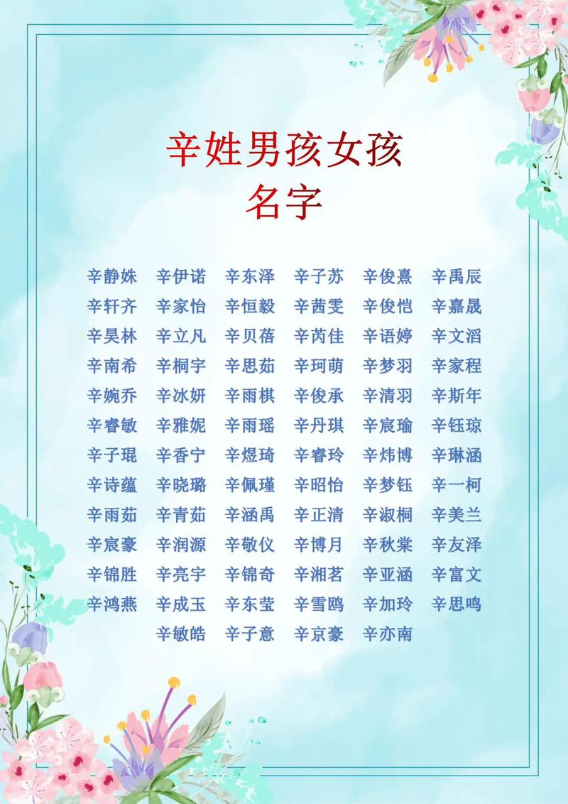 辛姓女孩五行缺火起名字大全_易经取名_辛女孩取名