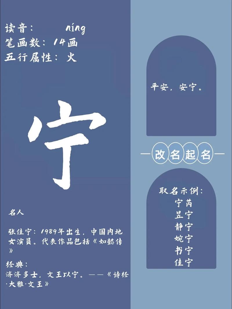 宁字起名寓意_天气取名寓意及含义男孩_宁字五行属火