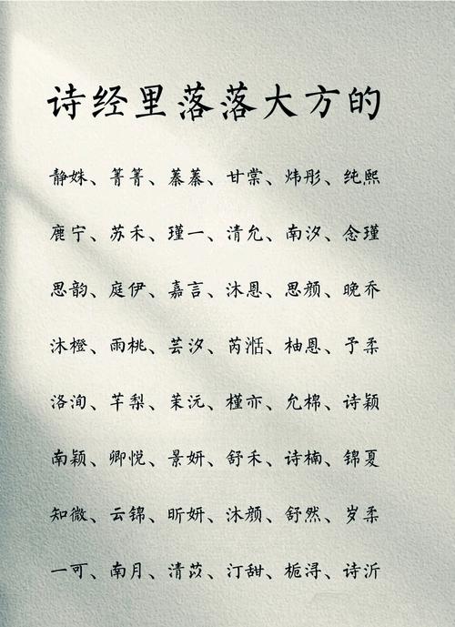 诗经女宝宝灵动名字_诗词取名女宝宝_古诗词取名字女孩语